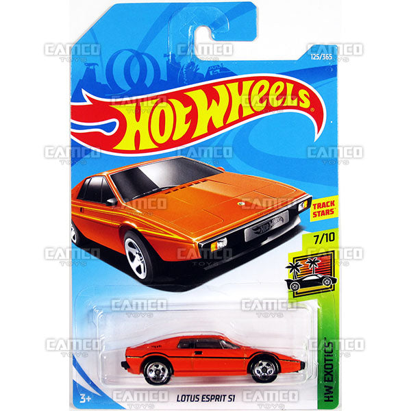 Lotus Esprit S1 #125 orange - 2018 Hot Wheels Basic Mainline F Case Assortment C4982 by Mattel.