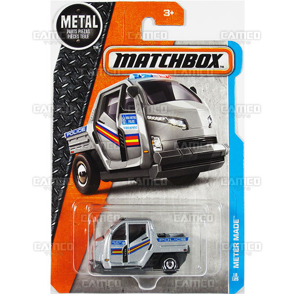Meter Made #16 silver Police - from 2016 Matchbox Basic Case Assortment 30782 by Mattel.