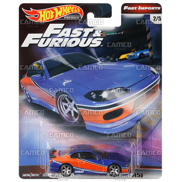 Nissan Silvia (S15) - 2019 Hot Wheels Premium Fast & Furious Fast Imports A Case Assortment GBW75-956A By Mattel.
