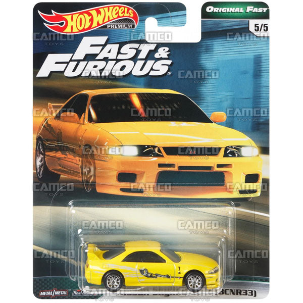 Nissan Skyline GT-R (BCNR33) Original Fast - 2019 Hot Wheels Premium Fast &amp; Furious B Case Assortment GBW75-956B by Mattel.