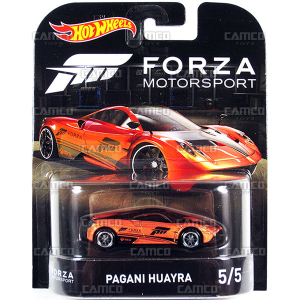 Pagani Huayra (Forza Motorsport) - 2017 Hot Wheels Retro Replica Entertainment E Case assortment DMC55-956E by Mattel.