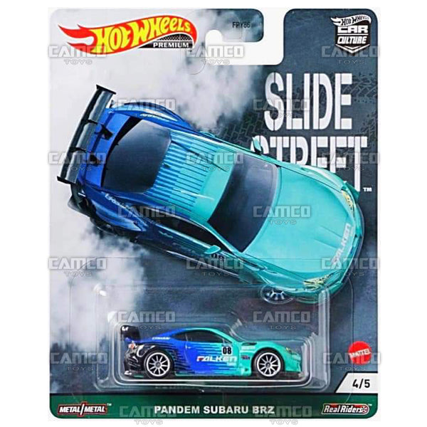Pandem Subaru BRZ - 2021 Hot Wheels Car Culture SLIDE STREET Case E Assortment FPY86-957E by Mattel