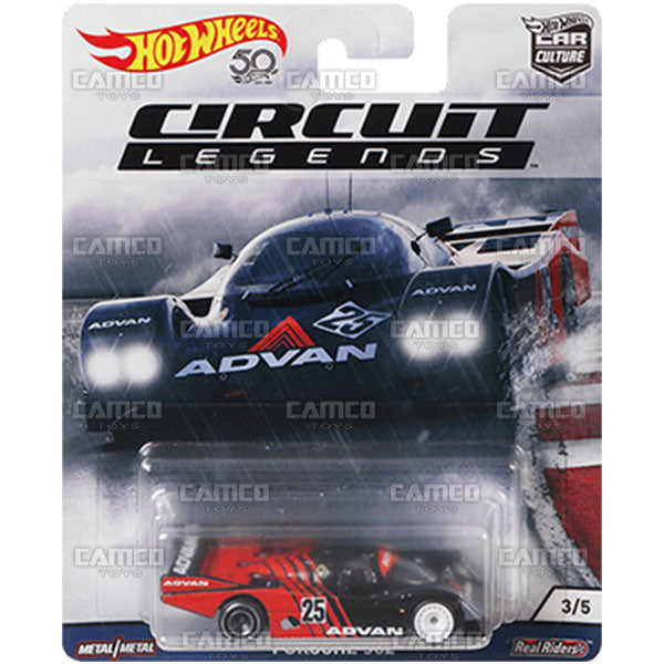 Porsche 962 - 2018 Hot Wheels Car Culture E Case Circuit Legends Assortment FPY86-956E by Mattel.