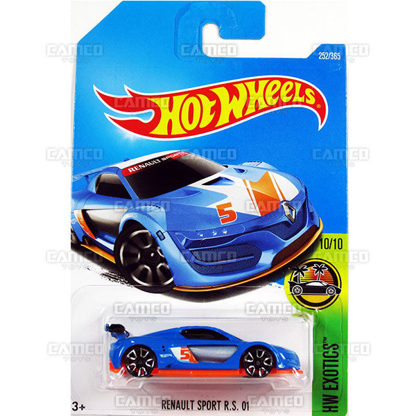 Renault Sport R.S. 01 #252 blue (HW Exotics) - 2017 Hot Wheels Basic Mainline L Case - C4982