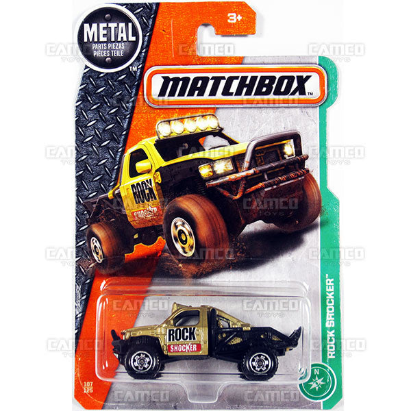 Rock Shocker #107 gold - from 2017 Matchbox Basic J Case Assortment 30782 by Mattel.