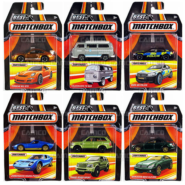SET OF 6 - 2017 Matchbox BEST OF Matchbox A Case Assortment DKC59-956A