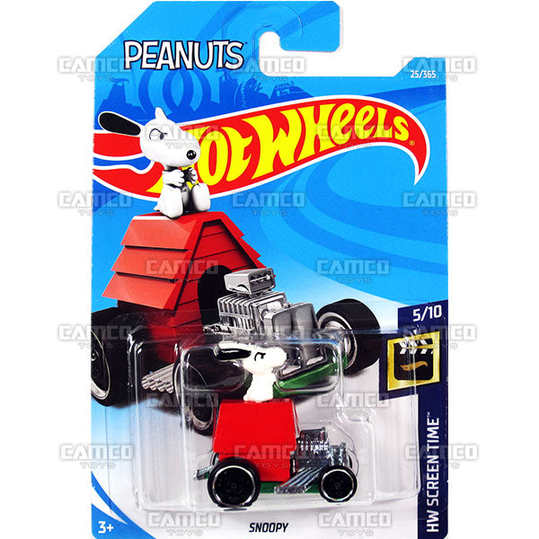 Snoopy #25 peanuts (HW Screen Time) - 2018 Hot Wheels Basic Mainline B Case Assortment C4982 by Mattel.