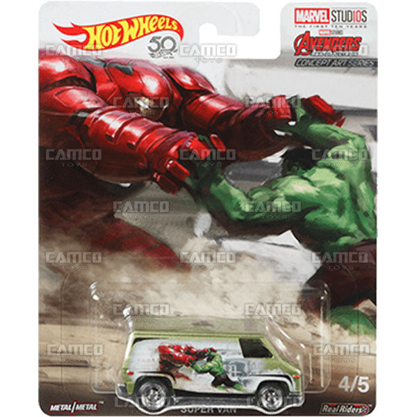 Super Van Hulk buster - 2018 Hot Wheels Pop Culture R Case MARVEL STUDIOS Assortment DLB45-956R by Mattel.