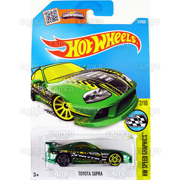Toyota Supra #177 green Nitto - 2016 Hot Wheels Mainline C Case WorldWide Assortment C4982