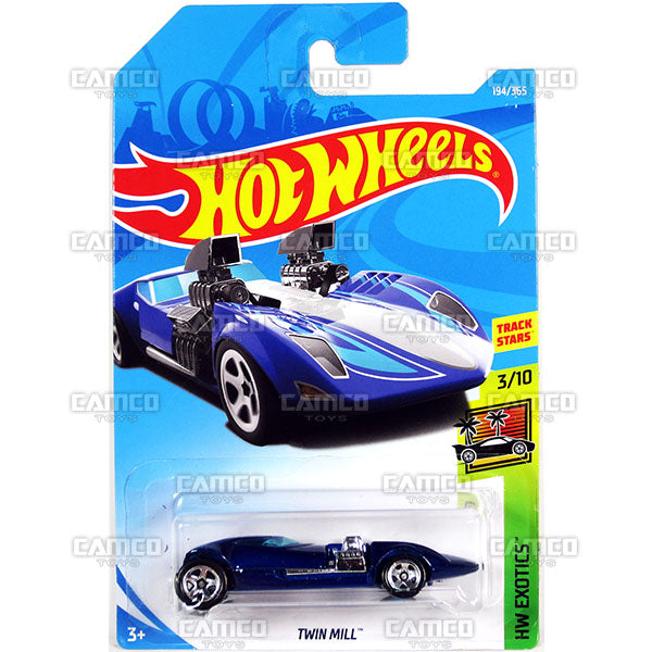 Twin Mill #194 blue - 2018 Hot Wheels Basic Mainline H Case Assortment C4982 by Mattel.