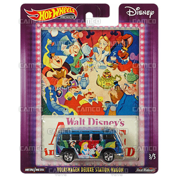 Volkswagen Deluxe Station Wagon (Alice in Wonderland) - 2019 Hot Wheels Premium Pop Culture A Case DISNEY Assortment DLB45-946A by Mattel.