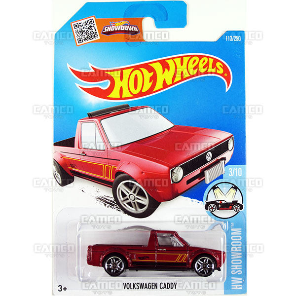 Volkswagen Caddy #113 Red - 2016 Hot Wheels Mainline C Case WorldWide Assortment C4982