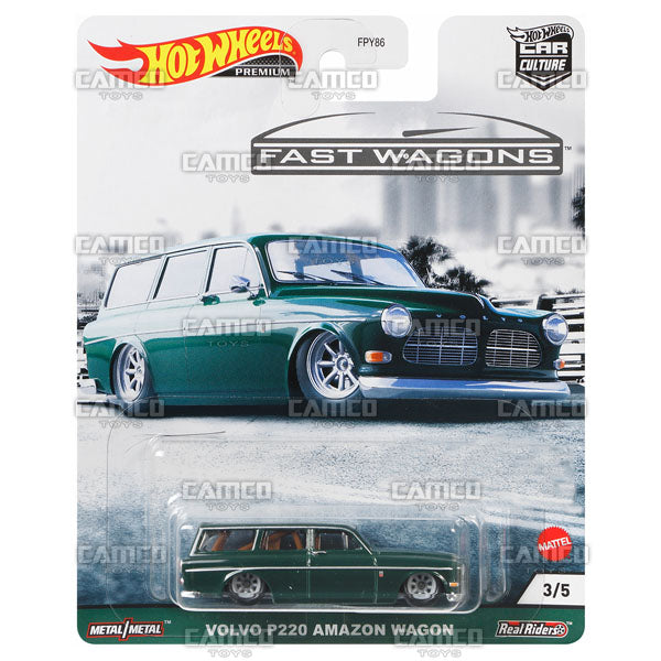 Volvo P220 Amazon Wagon - 2021 Hot Wheels Car Culture Fast Wagons Case B Assortment FPY86-957B by Mattel