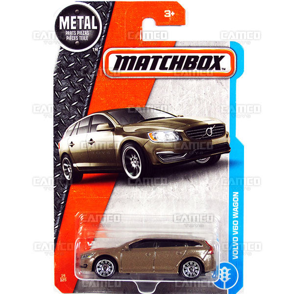 VOLVO V60 WAGON #14 brown - MBX Adventure City - 2017 Matchbox 1:64 Basic Mainline Case Assortment 30782 by Mattel.