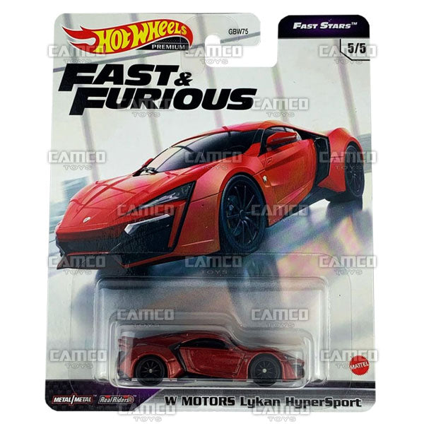W Motors Lykan HyperSport - 2021 Hot Wheels Fast &amp; Furious FAST STARS Case L Assortment GBW75-956L by Mattel